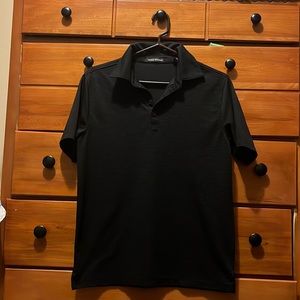 Mens Black Golf Polo
